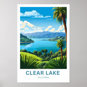 Rensa Sjö California Travel Skriv ut Poster
