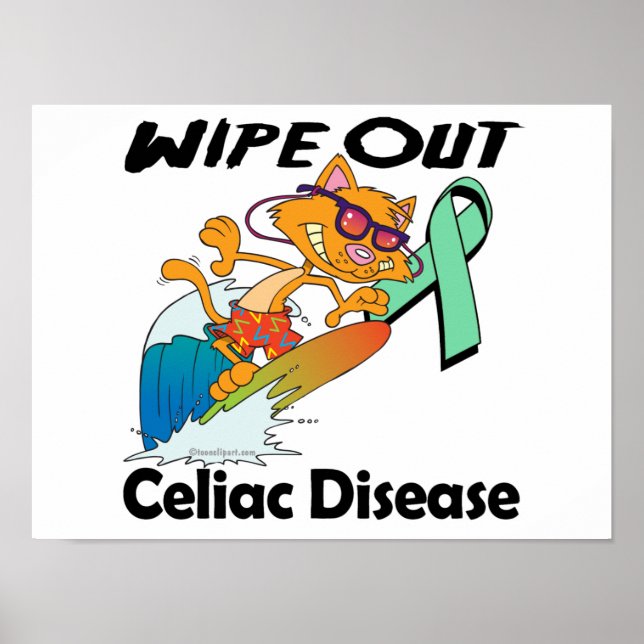 Rensa ut Celiac Disease Poster (Framsidan)