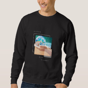 Rensa vår planet lång ärmad tröja