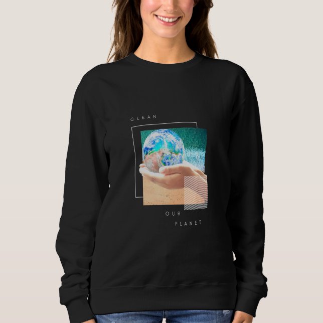 Rensa vår planet t shirt (Framsida)