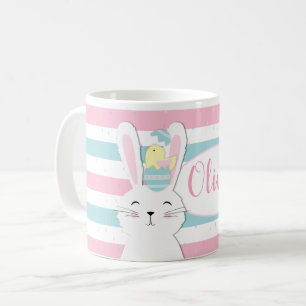 Rensad bakgrund för cute-Påskhare Kaffemugg