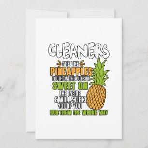 Rensare är som ananas. tack kort