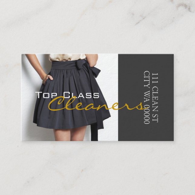 Rensare Städning Alteration Tailoring Visitkort (Framsida)