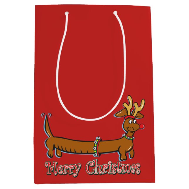 Rensdyr Dvärghund God Jul (Framsidan)