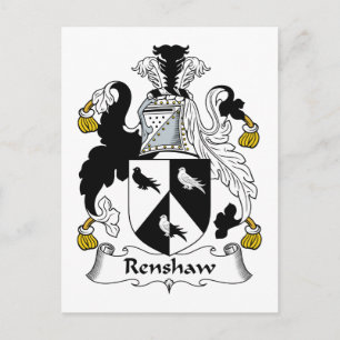 Renshaw Family Crest Vykort