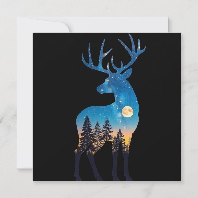 Rensiluett Platt julkort (Framsida)