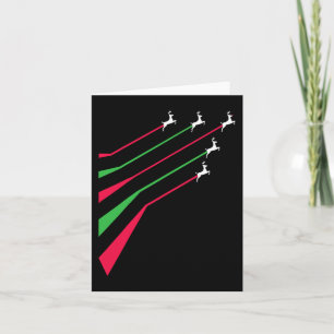 Renskötare jets patriotisk rand röd och grön glad kort