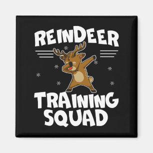 Renskötarlag Ren Team Jul Löpning Ny Magnet