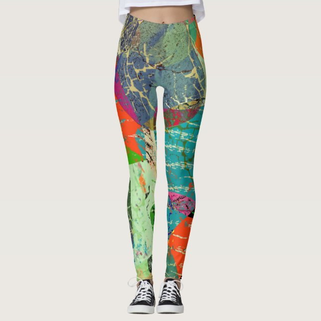 Rensning, abstrakt leggings (Framsida)