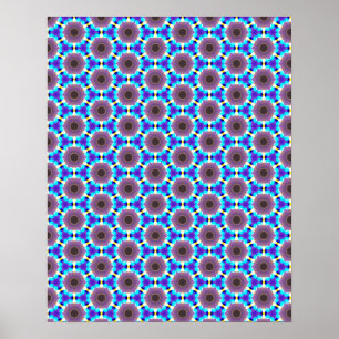 Rensning av Hex optisk Illusion Wall Art Poster