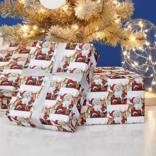 Rensning av jultomtenn presentpapper