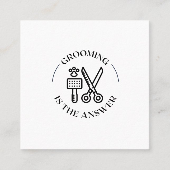 Rensning av svaret fyrkantigt visitkort (Framsida)