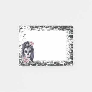 Rensning och Skull Post-it Block