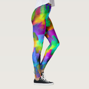 Renspenseldrag för mycket färgad i digitalt format leggings