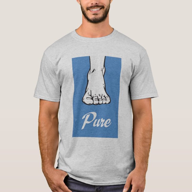 Rent barfota t-shirt (Framsida)