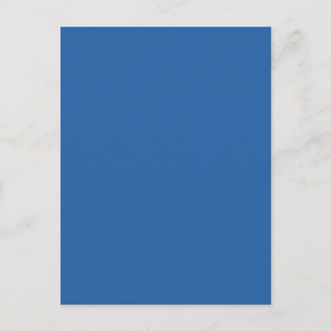 Rent Cerulean Blue Solid Trend Färg-bakgrund Vykort (Framsida)