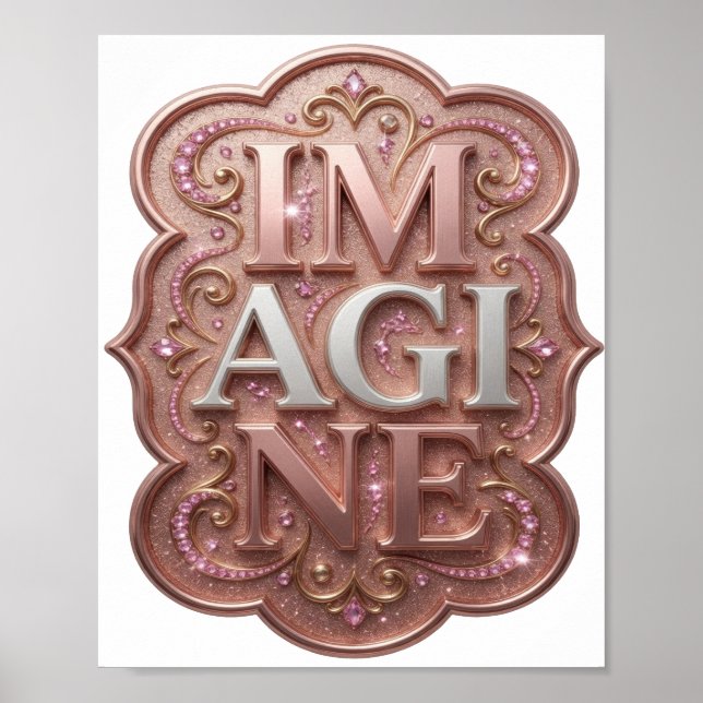Rent guld IMAGINE Design Poster (Framsidan)