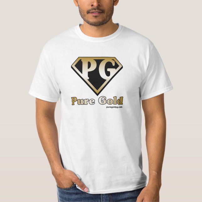 Rent guld med text t-shirt (Framsida)