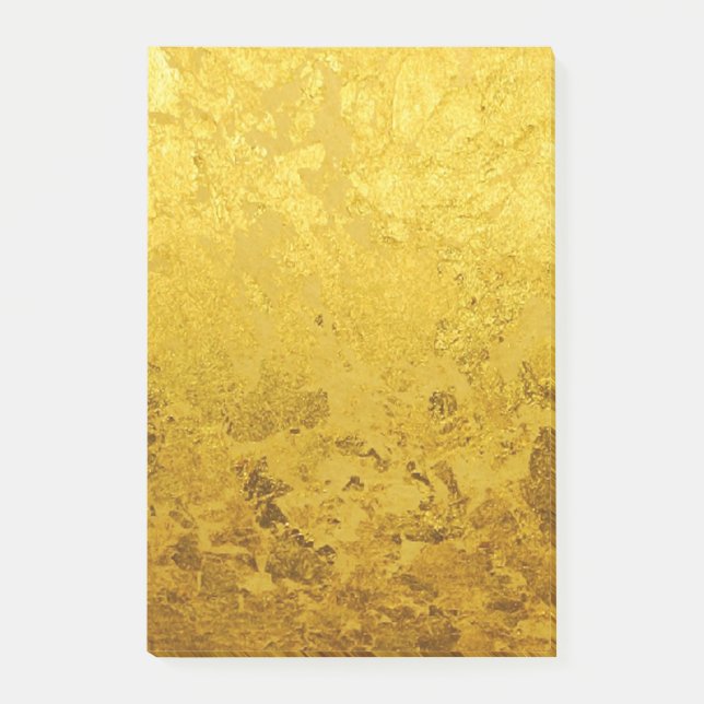 RENT GULD mönster / guldblad Post-it Block (Framsida)