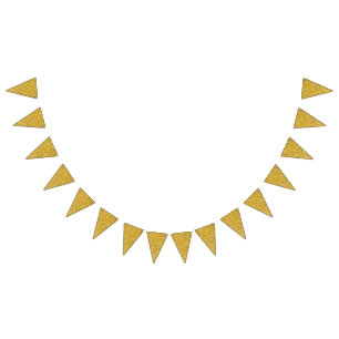 RENT GULD- Splattermönster + ditt text/foto Vimplar