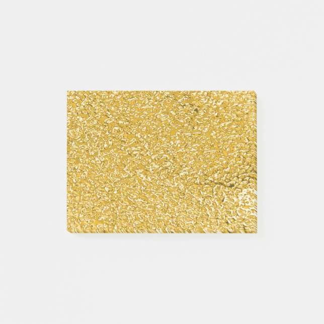 RENT GULD Sprut Mönster + din text / foto Post-it Block (Framsida)