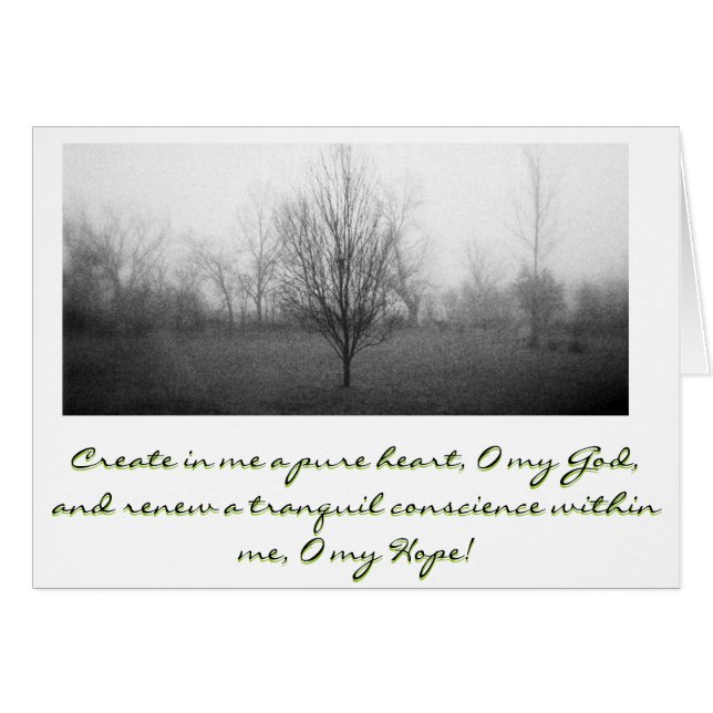 Rent hjärta hälsningskort (Framsidan Horizontal)