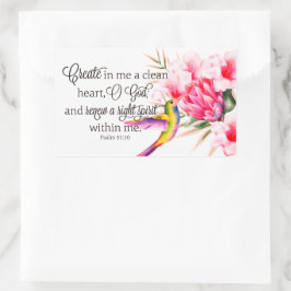 Rent hjärta rektangulärt klistermärke