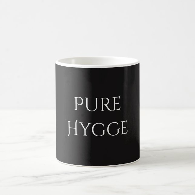 Rent Hygge svart vitt Kaffemugg (Center)