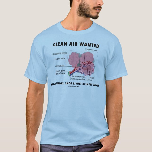 Rent Luft ville ha rökrök som förstör damm mitt. T-shirt (Framsida)