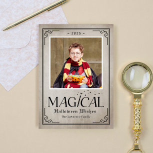 Rent Magic Roligt Halloween-fotokort Kort