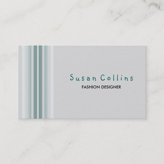 Rent Mode-skiffer Grått enkelt Visitkort (Framsida)