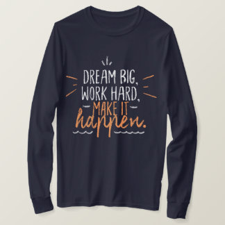 Rent och enkel text l motivering: l marin t shirt