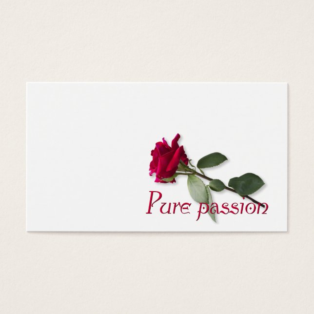 Rent passion visitkort (Framsidan)