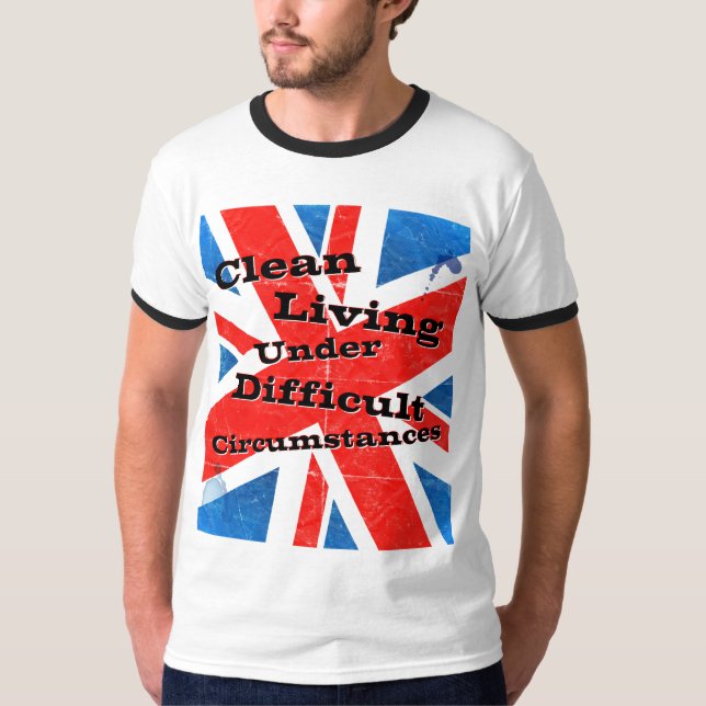 Rent uppehälle under svåra omständigheter tee (Framsida)