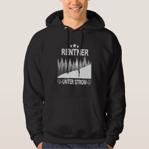 Rentner Unter Strom Ecykel som säger Mountain Bike Hoodie