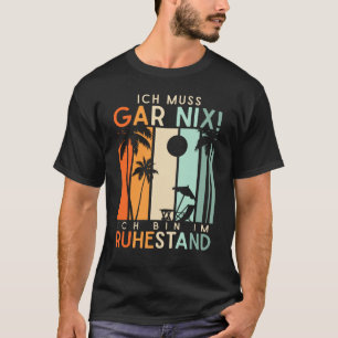 Rentner Urlaub Strand Ruhestand Rente T Shirt