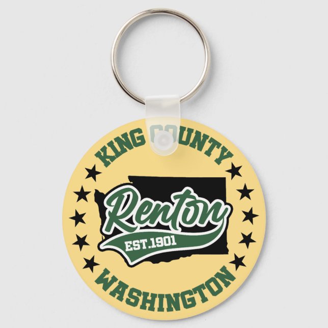 Renton,Washington Nyckelring (Framsida)