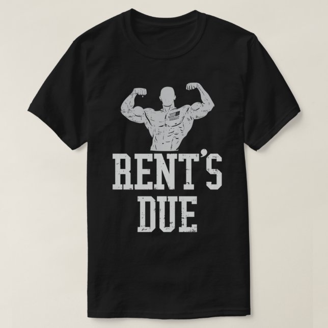 Rent's Due For Weightlifter Pullover  T Shirt (Design framsida)