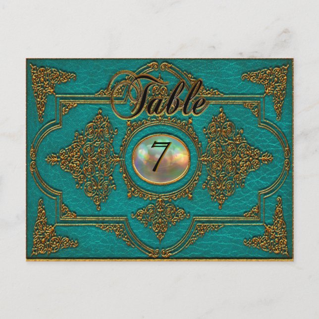 Renvoisié Victorian Bordsnummer Card (Framsida)
