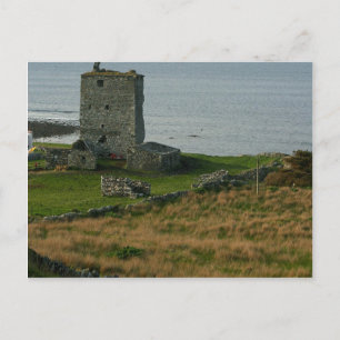 Renvyle Castle i grevskapet Galway Ireland nära Tu Vykort