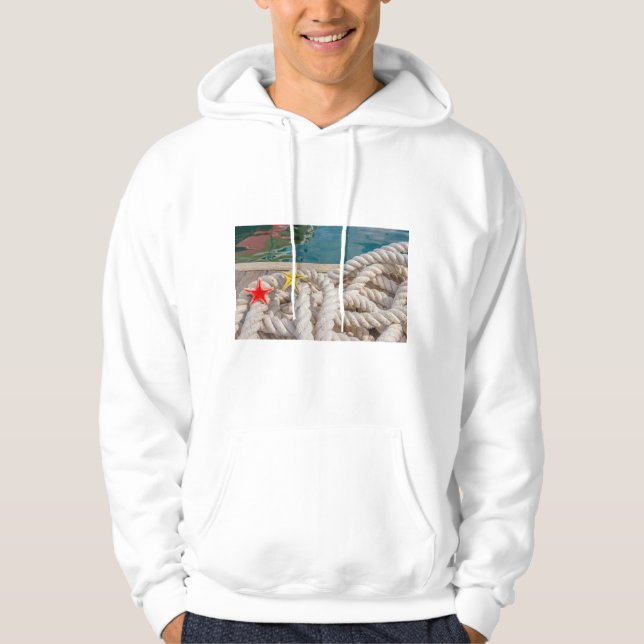 rep för förankring av Men's Basic Hooded Sweatshir Munkjacka (Framsida)