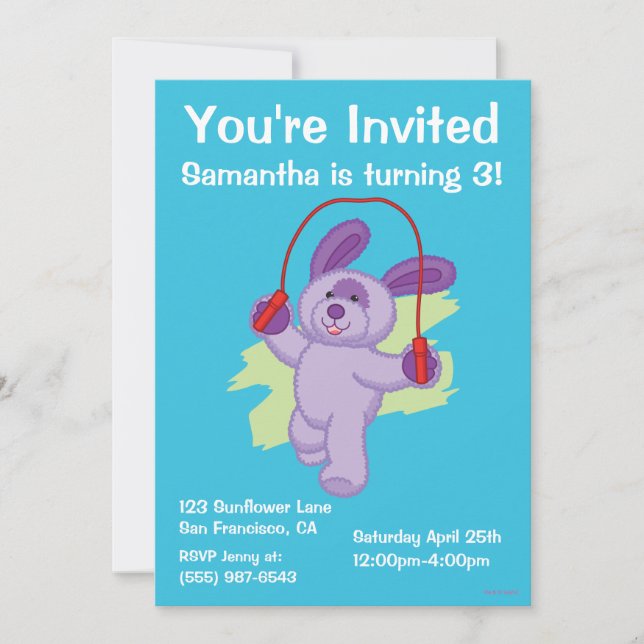 Rep för överhopp för valp för Webkinz | Inbjudningar (Framsida)