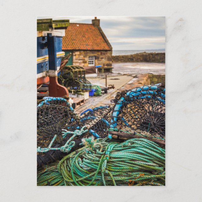 Rep och hummerkrukar | Pittenweem, Skottland Vykort (Framsida)