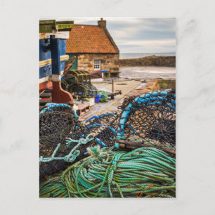Rep och hummerkrukar Pittenweem, Skottland Vykort