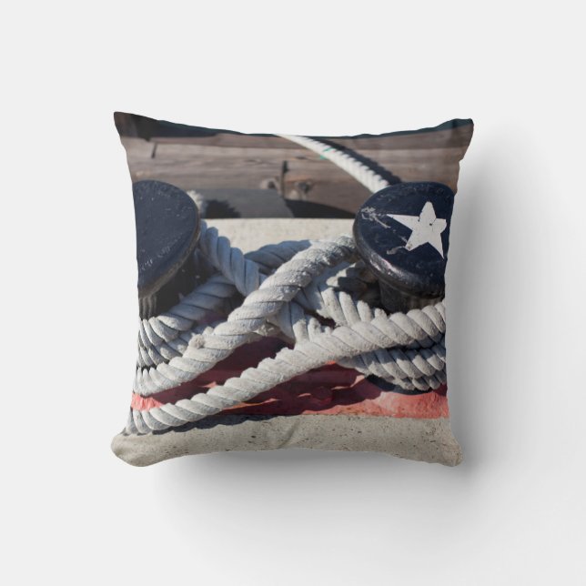 Rep som binds till två Bollards Kudde (Framsida)