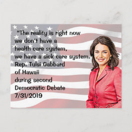 Rep. Tulsi Gabbard of Hawaii Debate Quote Vykort