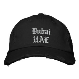 Rep Ya Huva Anpassningsbar Dubai Broderad Keps