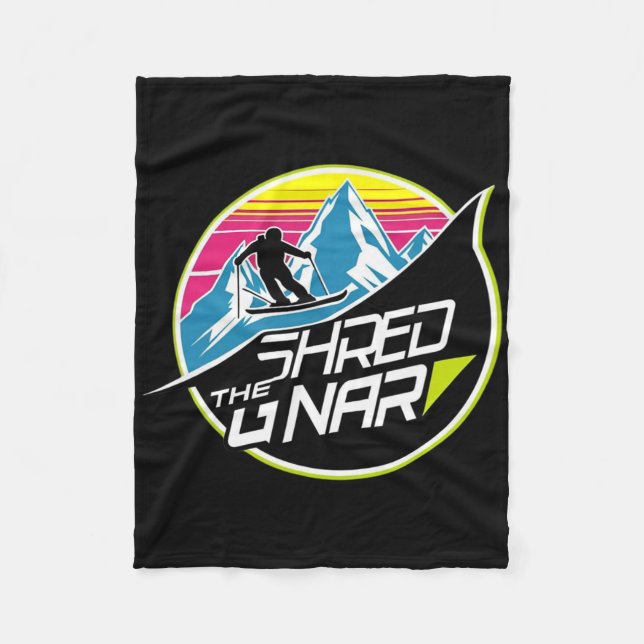 Repa Gnar Skidåkning Freestyle Diamond Vinter T-Sh Fleecefilt (Framsidan)