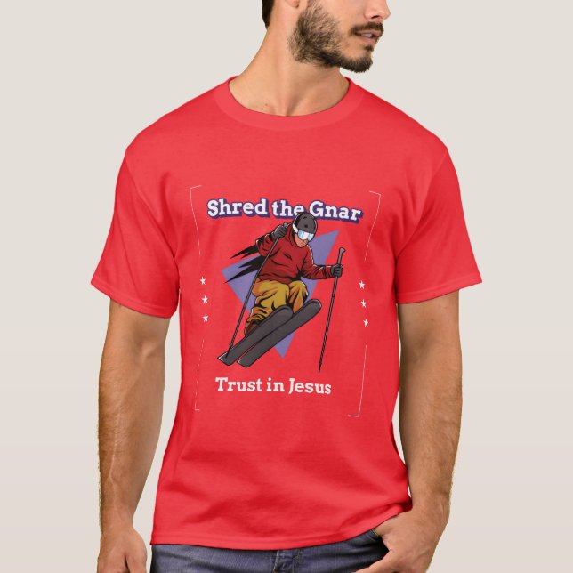 Repa Gnarrust i Jesus roligt T Shirt (Framsida)