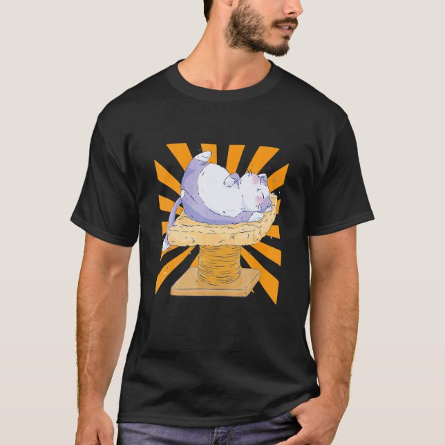 Repa Ree Katt sover T Shirt (Framsida)